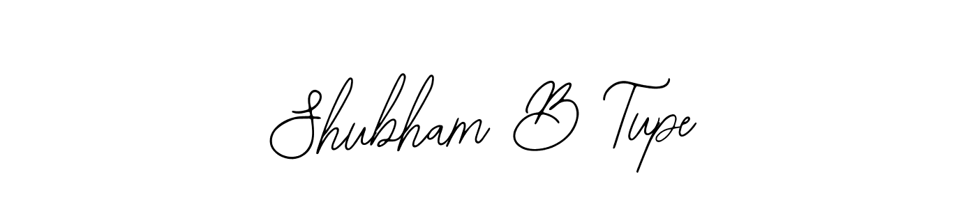 How to make Shubham B Tupe name signature. Use Bearetta-2O07w style for creating short signs online. This is the latest handwritten sign. Shubham B Tupe signature style 12 images and pictures png