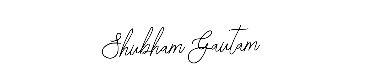 The best way (Bearetta-2O07w) to make a short signature is to pick only two or three words in your name. The name Shubham Gautam include a total of six letters. For converting this name. Shubham Gautam signature style 12 images and pictures png