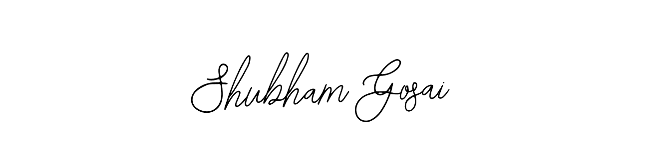 Design your own signature with our free online signature maker. With this signature software, you can create a handwritten (Bearetta-2O07w) signature for name Shubham Gosai. Shubham Gosai signature style 12 images and pictures png