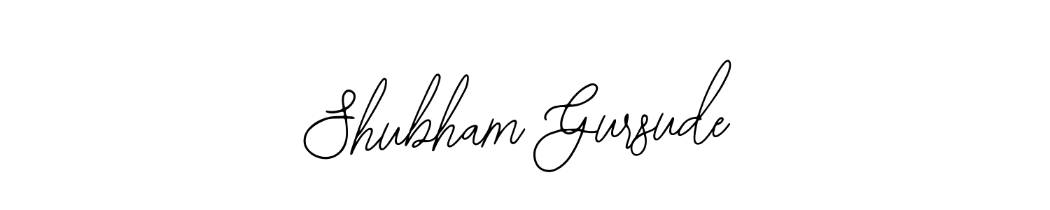 How to make Shubham Gursude name signature. Use Bearetta-2O07w style for creating short signs online. This is the latest handwritten sign. Shubham Gursude signature style 12 images and pictures png