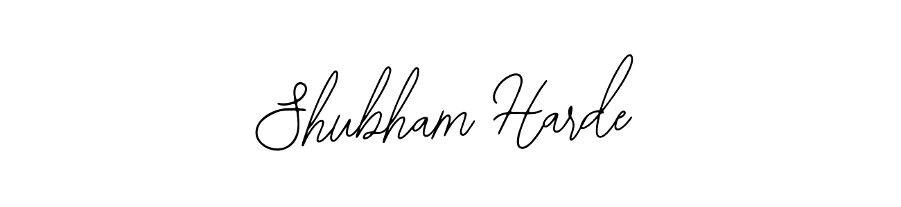 if you are searching for the best signature style for your name Shubham Harde. so please give up your signature search. here we have designed multiple signature styles  using Bearetta-2O07w. Shubham Harde signature style 12 images and pictures png