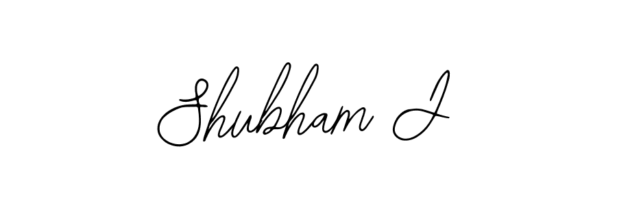 Create a beautiful signature design for name Shubham J. With this signature (Bearetta-2O07w) fonts, you can make a handwritten signature for free. Shubham J signature style 12 images and pictures png