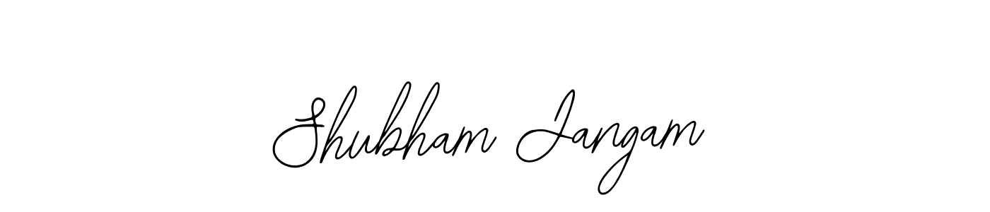 Also You can easily find your signature by using the search form. We will create Shubham Jangam name handwritten signature images for you free of cost using Bearetta-2O07w sign style. Shubham Jangam signature style 12 images and pictures png