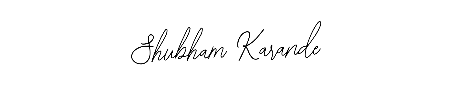 Use a signature maker to create a handwritten signature online. With this signature software, you can design (Bearetta-2O07w) your own signature for name Shubham Karande. Shubham Karande signature style 12 images and pictures png