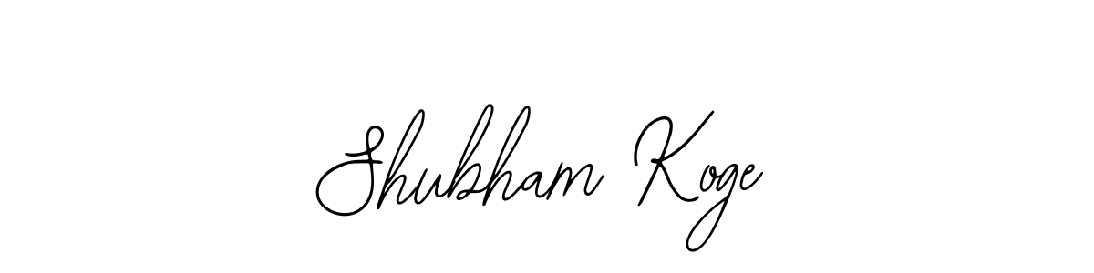 Use a signature maker to create a handwritten signature online. With this signature software, you can design (Bearetta-2O07w) your own signature for name Shubham Koge. Shubham Koge signature style 12 images and pictures png