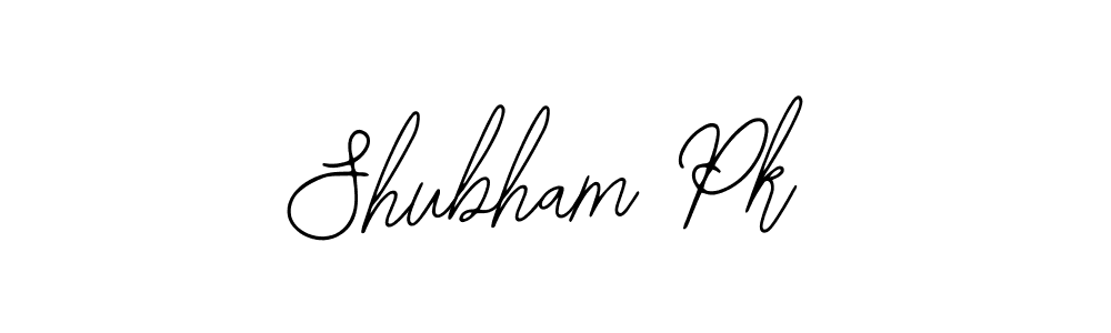 Design your own signature with our free online signature maker. With this signature software, you can create a handwritten (Bearetta-2O07w) signature for name Shubham Pk. Shubham Pk signature style 12 images and pictures png