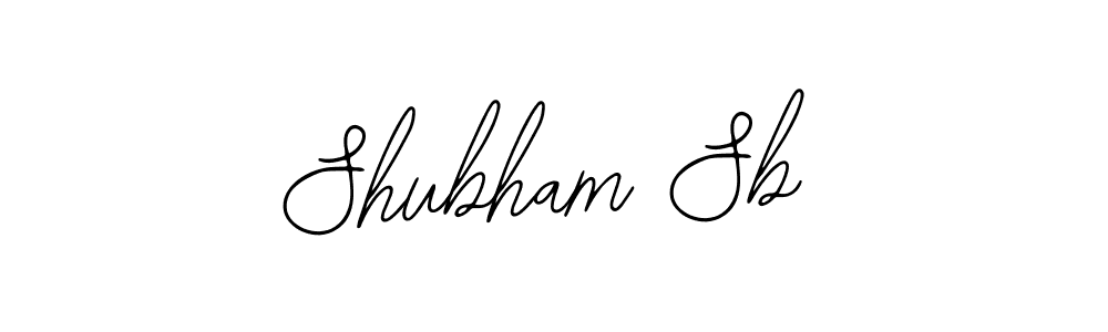 It looks lik you need a new signature style for name Shubham Sb. Design unique handwritten (Bearetta-2O07w) signature with our free signature maker in just a few clicks. Shubham Sb signature style 12 images and pictures png