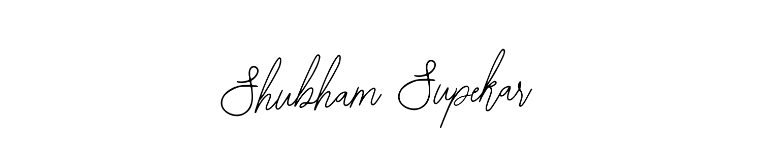 How to make Shubham Supekar name signature. Use Bearetta-2O07w style for creating short signs online. This is the latest handwritten sign. Shubham Supekar signature style 12 images and pictures png