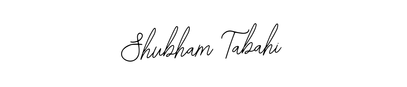 How to make Shubham Tabahi name signature. Use Bearetta-2O07w style for creating short signs online. This is the latest handwritten sign. Shubham Tabahi signature style 12 images and pictures png
