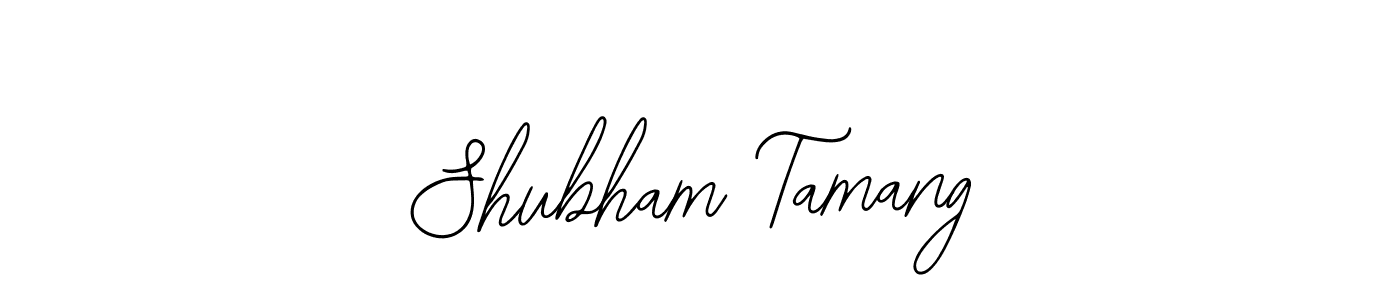 Use a signature maker to create a handwritten signature online. With this signature software, you can design (Bearetta-2O07w) your own signature for name Shubham Tamang. Shubham Tamang signature style 12 images and pictures png
