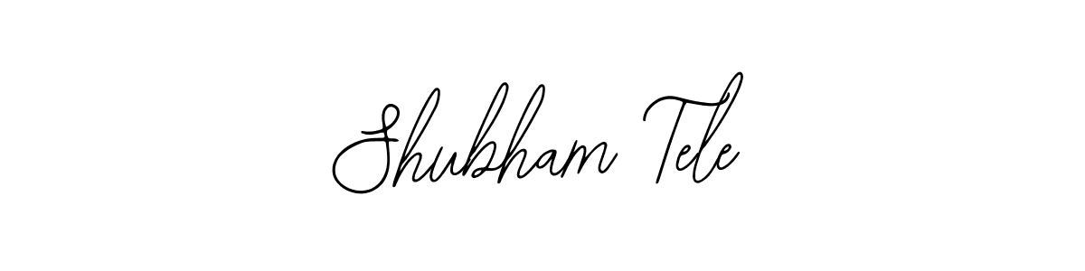 Use a signature maker to create a handwritten signature online. With this signature software, you can design (Bearetta-2O07w) your own signature for name Shubham Tele. Shubham Tele signature style 12 images and pictures png