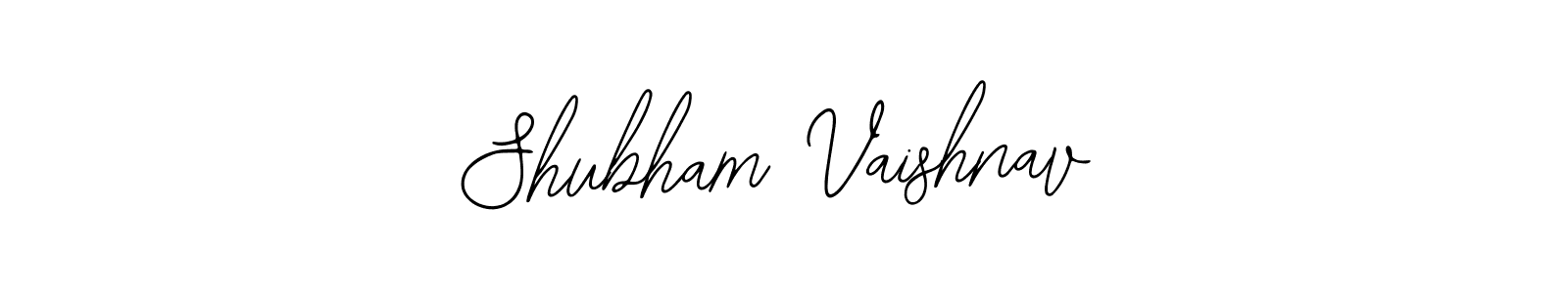 You should practise on your own different ways (Bearetta-2O07w) to write your name (Shubham Vaishnav) in signature. don't let someone else do it for you. Shubham Vaishnav signature style 12 images and pictures png