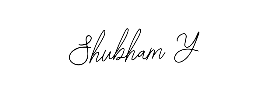 Also we have Shubham Y name is the best signature style. Create professional handwritten signature collection using Bearetta-2O07w autograph style. Shubham Y signature style 12 images and pictures png