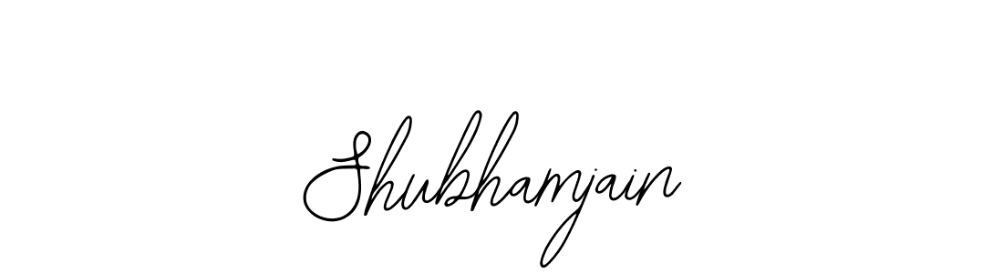 How to make Shubhamjain name signature. Use Bearetta-2O07w style for creating short signs online. This is the latest handwritten sign. Shubhamjain signature style 12 images and pictures png