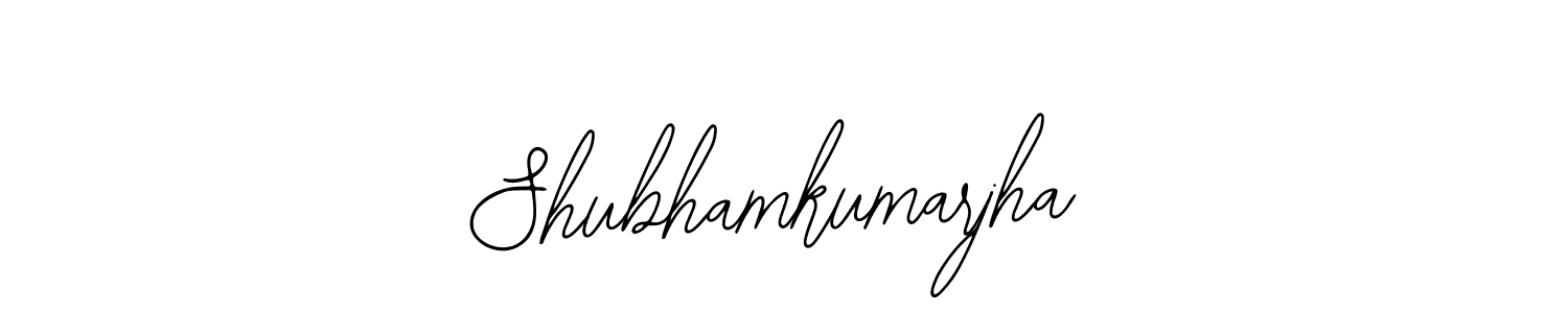 How to make Shubhamkumarjha name signature. Use Bearetta-2O07w style for creating short signs online. This is the latest handwritten sign. Shubhamkumarjha signature style 12 images and pictures png