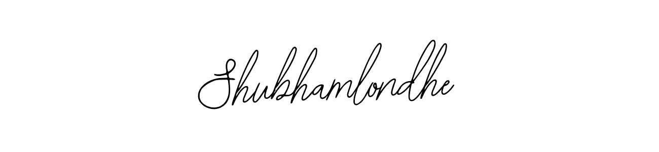Make a beautiful signature design for name Shubhamlondhe. With this signature (Bearetta-2O07w) style, you can create a handwritten signature for free. Shubhamlondhe signature style 12 images and pictures png