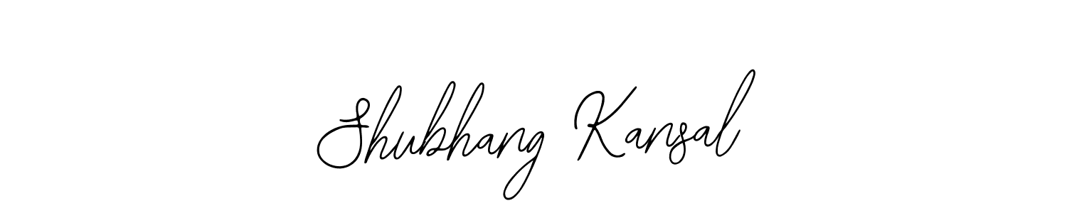 It looks lik you need a new signature style for name Shubhang Kansal. Design unique handwritten (Bearetta-2O07w) signature with our free signature maker in just a few clicks. Shubhang Kansal signature style 12 images and pictures png