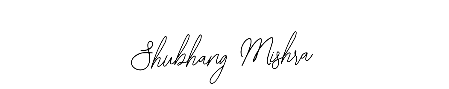 You should practise on your own different ways (Bearetta-2O07w) to write your name (Shubhang Mishra) in signature. don't let someone else do it for you. Shubhang Mishra signature style 12 images and pictures png