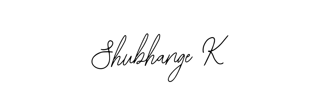 You should practise on your own different ways (Bearetta-2O07w) to write your name (Shubhange K) in signature. don't let someone else do it for you. Shubhange K signature style 12 images and pictures png