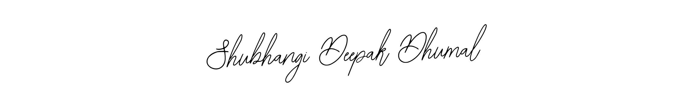 You should practise on your own different ways (Bearetta-2O07w) to write your name (Shubhangi Deepak Dhumal) in signature. don't let someone else do it for you. Shubhangi Deepak Dhumal signature style 12 images and pictures png