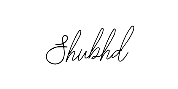 Design your own signature with our free online signature maker. With this signature software, you can create a handwritten (Bearetta-2O07w) signature for name Shubhd. Shubhd signature style 12 images and pictures png