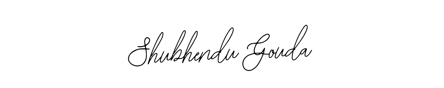 The best way (Bearetta-2O07w) to make a short signature is to pick only two or three words in your name. The name Shubhendu Gouda include a total of six letters. For converting this name. Shubhendu Gouda signature style 12 images and pictures png