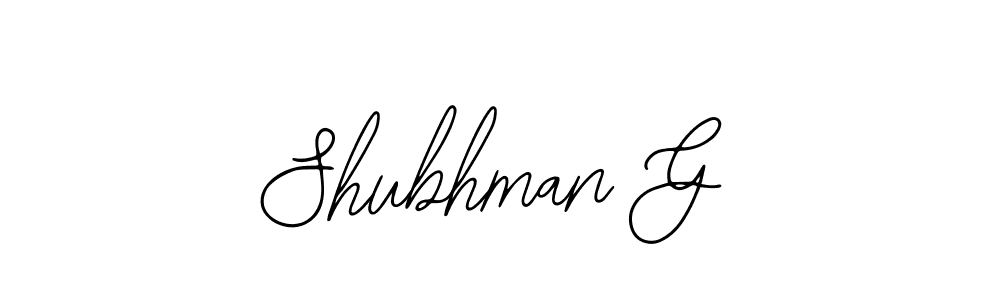 Make a short Shubhman G signature style. Manage your documents anywhere anytime using Bearetta-2O07w. Create and add eSignatures, submit forms, share and send files easily. Shubhman G signature style 12 images and pictures png