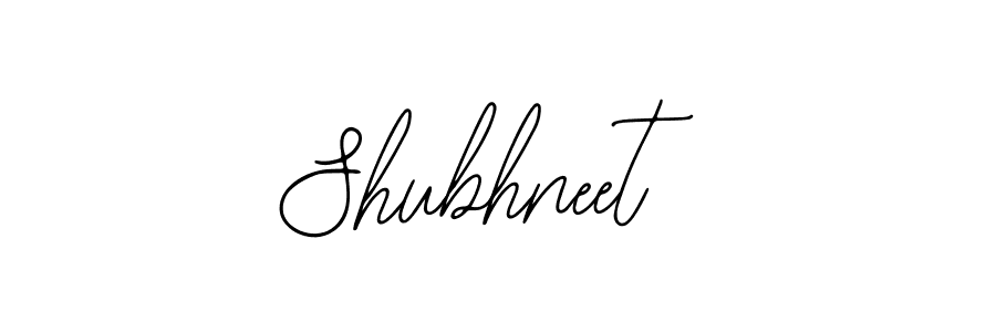 How to make Shubhneet name signature. Use Bearetta-2O07w style for creating short signs online. This is the latest handwritten sign. Shubhneet signature style 12 images and pictures png