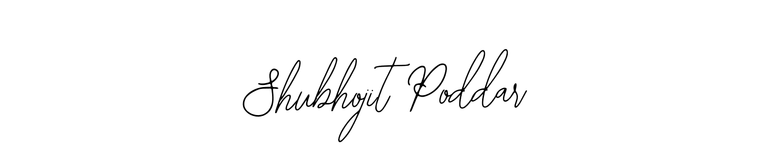 You should practise on your own different ways (Bearetta-2O07w) to write your name (Shubhojit Poddar) in signature. don't let someone else do it for you. Shubhojit Poddar signature style 12 images and pictures png