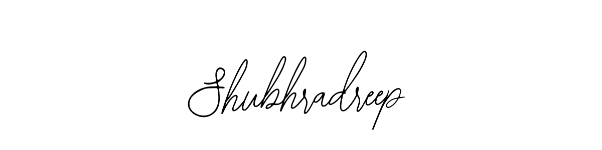 How to make Shubhradreep name signature. Use Bearetta-2O07w style for creating short signs online. This is the latest handwritten sign. Shubhradreep signature style 12 images and pictures png