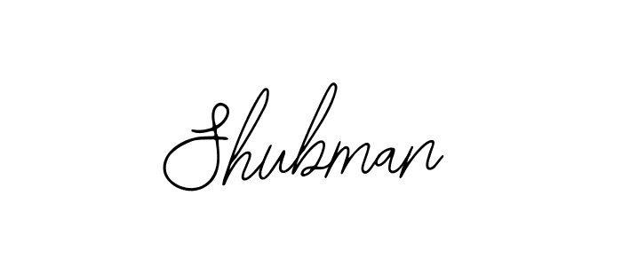 How to make Shubman signature? Bearetta-2O07w is a professional autograph style. Create handwritten signature for Shubman name. Shubman signature style 12 images and pictures png