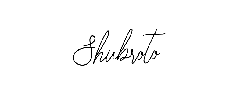 Shubroto stylish signature style. Best Handwritten Sign (Bearetta-2O07w) for my name. Handwritten Signature Collection Ideas for my name Shubroto. Shubroto signature style 12 images and pictures png