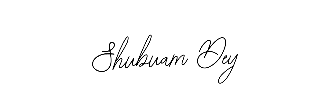 Create a beautiful signature design for name Shubuam Dey. With this signature (Bearetta-2O07w) fonts, you can make a handwritten signature for free. Shubuam Dey signature style 12 images and pictures png