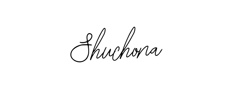 The best way (Bearetta-2O07w) to make a short signature is to pick only two or three words in your name. The name Shuchona include a total of six letters. For converting this name. Shuchona signature style 12 images and pictures png