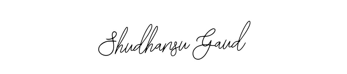 How to make Shudhansu Gaud signature? Bearetta-2O07w is a professional autograph style. Create handwritten signature for Shudhansu Gaud name. Shudhansu Gaud signature style 12 images and pictures png