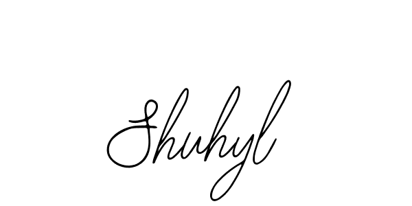 Shuhyl stylish signature style. Best Handwritten Sign (Bearetta-2O07w) for my name. Handwritten Signature Collection Ideas for my name Shuhyl. Shuhyl signature style 12 images and pictures png