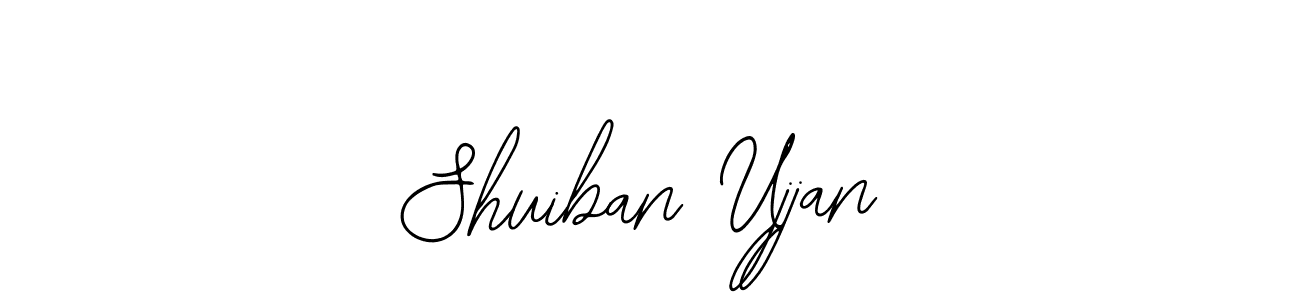if you are searching for the best signature style for your name Shuiban Ujjan. so please give up your signature search. here we have designed multiple signature styles  using Bearetta-2O07w. Shuiban Ujjan signature style 12 images and pictures png