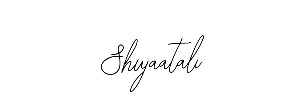 You should practise on your own different ways (Bearetta-2O07w) to write your name (Shujaatali) in signature. don't let someone else do it for you. Shujaatali signature style 12 images and pictures png