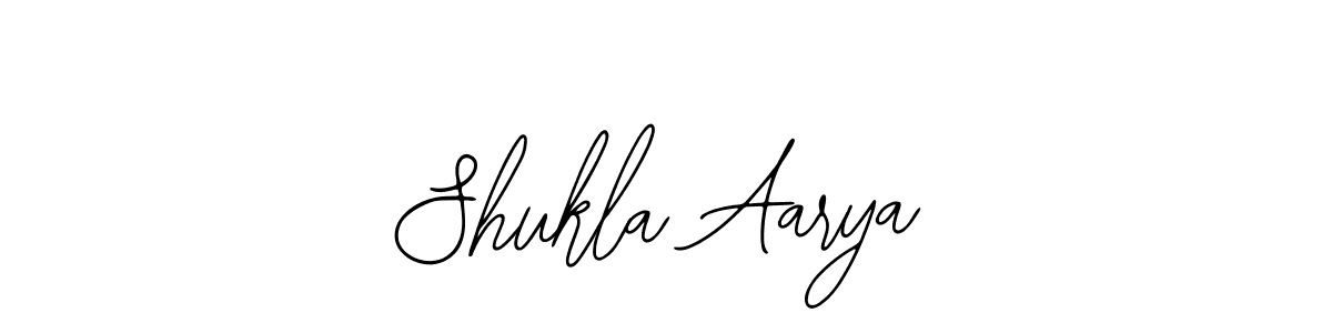 Create a beautiful signature design for name Shukla Aarya. With this signature (Bearetta-2O07w) fonts, you can make a handwritten signature for free. Shukla Aarya signature style 12 images and pictures png