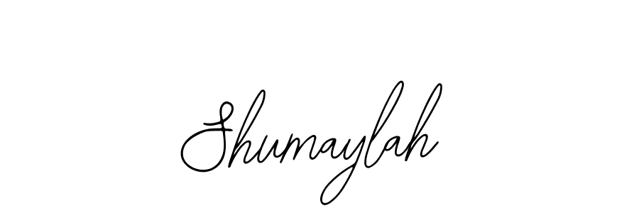 How to make Shumaylah name signature. Use Bearetta-2O07w style for creating short signs online. This is the latest handwritten sign. Shumaylah signature style 12 images and pictures png