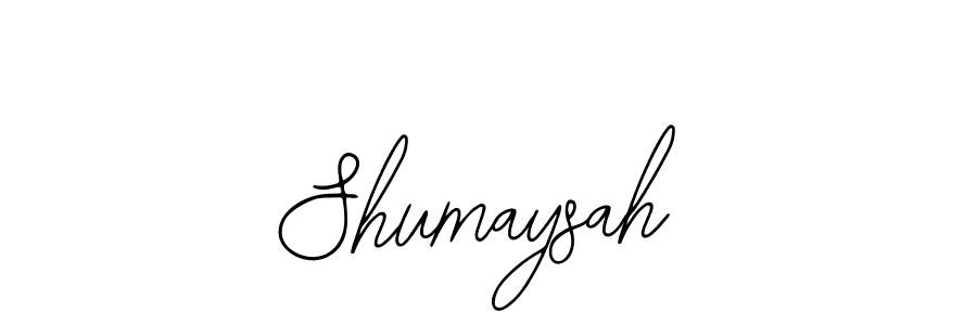 Make a beautiful signature design for name Shumaysah. With this signature (Bearetta-2O07w) style, you can create a handwritten signature for free. Shumaysah signature style 12 images and pictures png