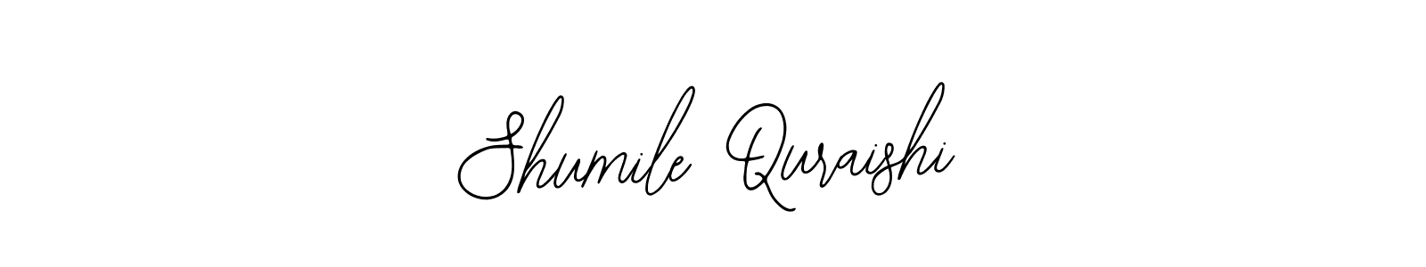How to make Shumile Quraishi signature? Bearetta-2O07w is a professional autograph style. Create handwritten signature for Shumile Quraishi name. Shumile Quraishi signature style 12 images and pictures png