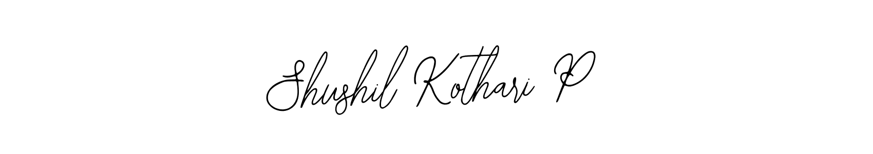 You can use this online signature creator to create a handwritten signature for the name Shushil Kothari P. This is the best online autograph maker. Shushil Kothari P signature style 12 images and pictures png