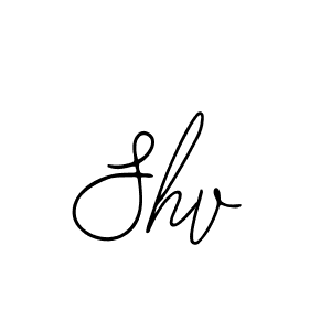 Create a beautiful signature design for name Shv. With this signature (Bearetta-2O07w) fonts, you can make a handwritten signature for free. Shv signature style 12 images and pictures png