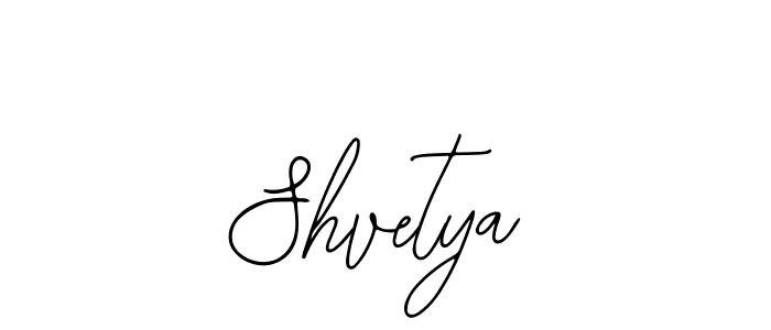 You should practise on your own different ways (Bearetta-2O07w) to write your name (Shvetya) in signature. don't let someone else do it for you. Shvetya signature style 12 images and pictures png