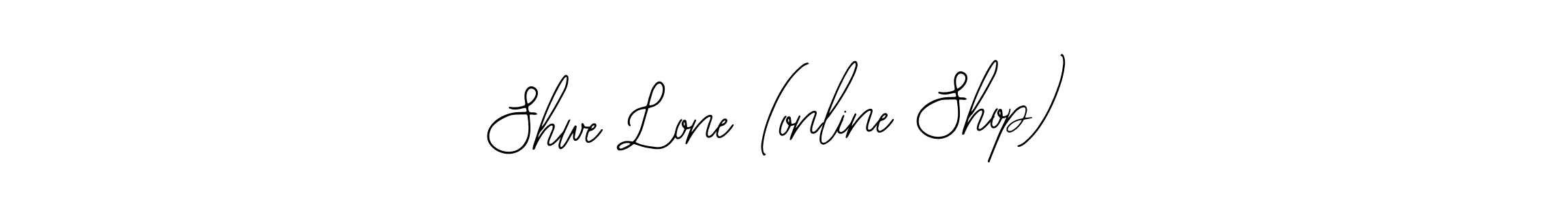 if you are searching for the best signature style for your name Shwe Lone (online Shop). so please give up your signature search. here we have designed multiple signature styles  using Bearetta-2O07w. Shwe Lone (online Shop) signature style 12 images and pictures png