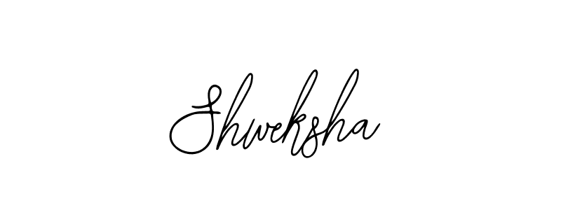 You should practise on your own different ways (Bearetta-2O07w) to write your name (Shweksha) in signature. don't let someone else do it for you. Shweksha signature style 12 images and pictures png