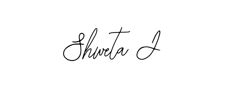 You should practise on your own different ways (Bearetta-2O07w) to write your name (Shweta J) in signature. don't let someone else do it for you. Shweta J signature style 12 images and pictures png