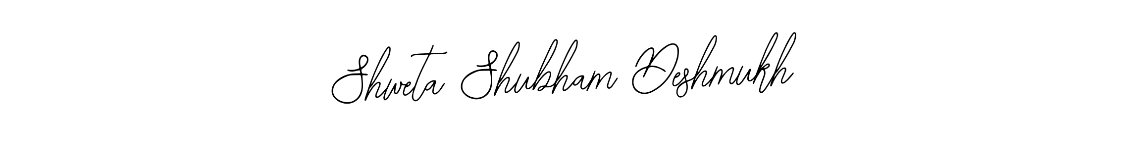 How to make Shweta Shubham Deshmukh name signature. Use Bearetta-2O07w style for creating short signs online. This is the latest handwritten sign. Shweta Shubham Deshmukh signature style 12 images and pictures png