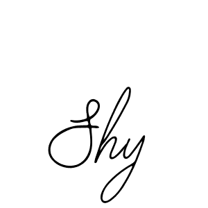 You should practise on your own different ways (Bearetta-2O07w) to write your name (Shy) in signature. don't let someone else do it for you. Shy signature style 12 images and pictures png